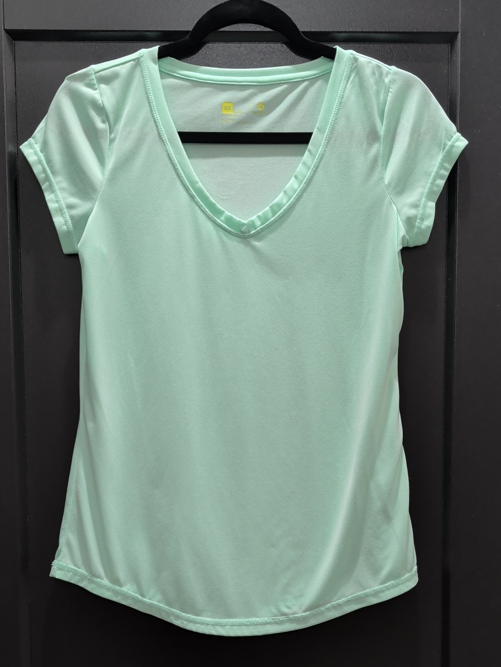 Mint Green V-Neck Short Sleeve Tee